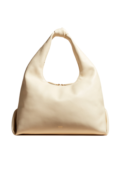 Large Beatrice hobo in leather - Cream