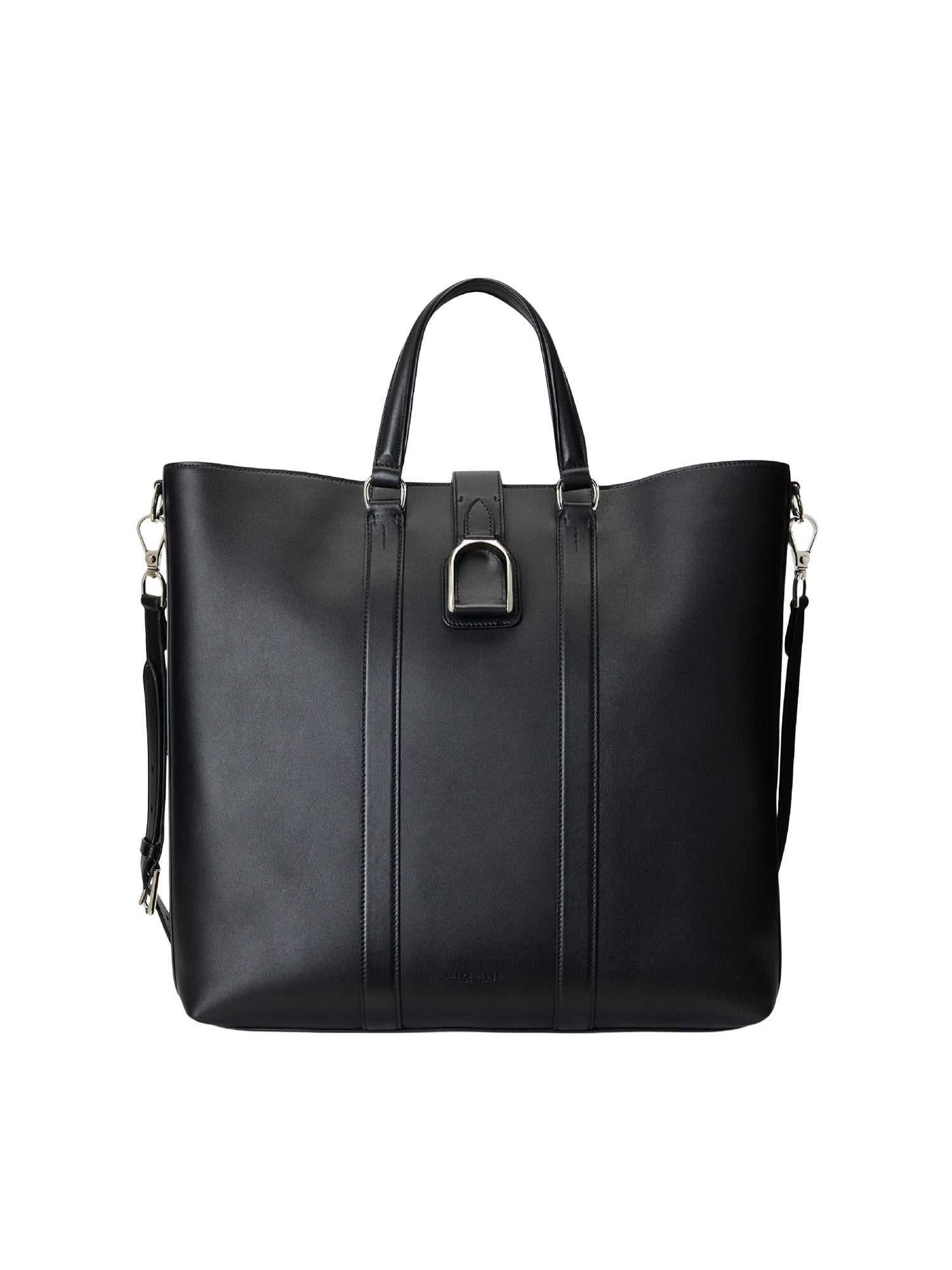 Welington leather tote bag - Black