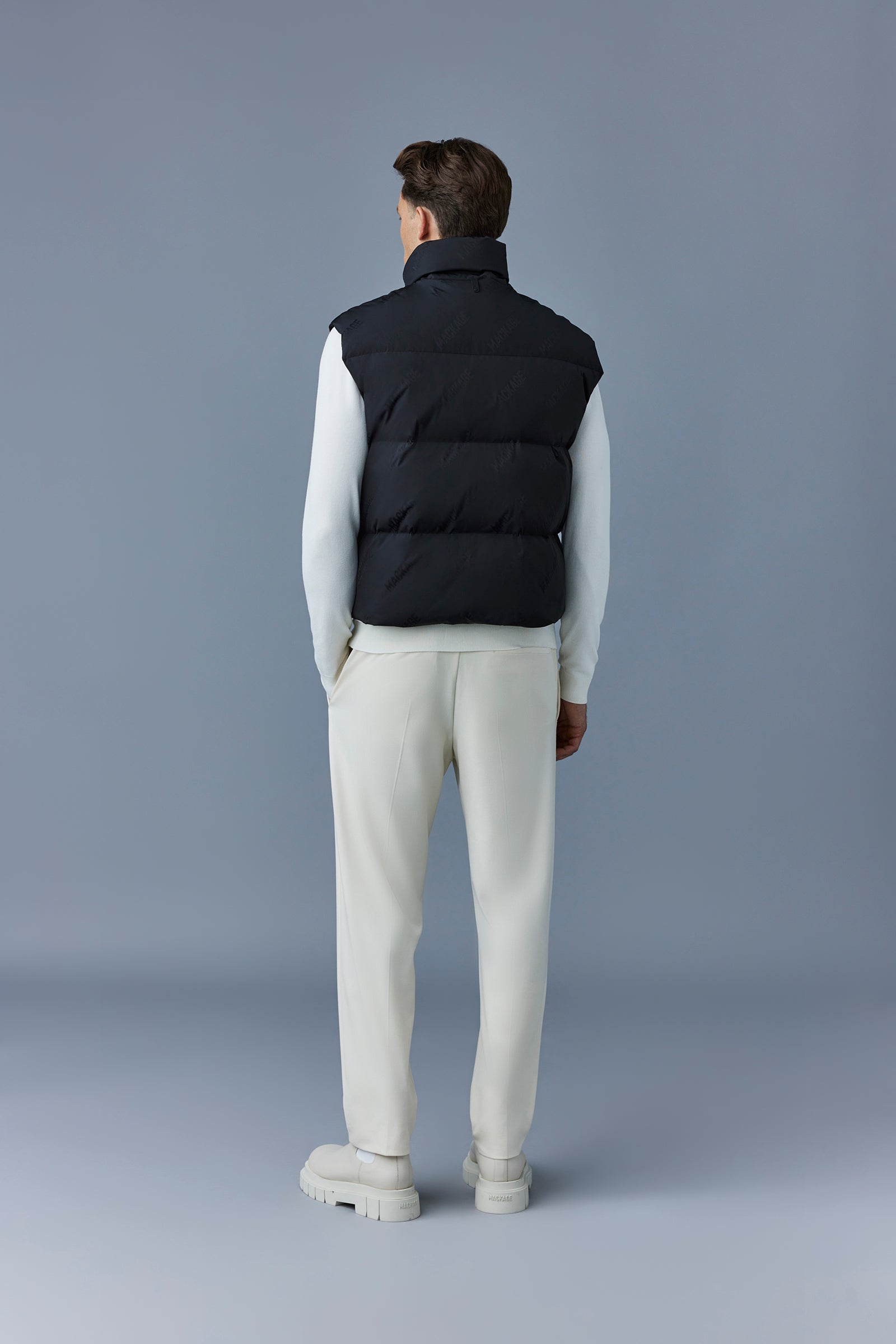 Doudoune courte Larry sans manches - Black