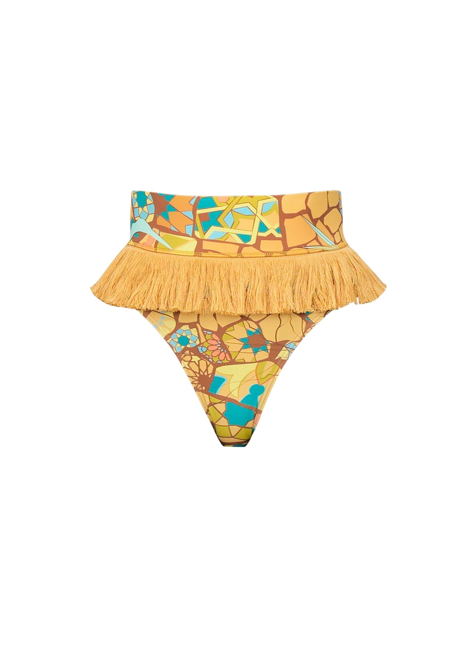Lasa fringed bikini bottoms - Ilia Print