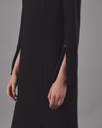 Robe Laurier à col rond - Black