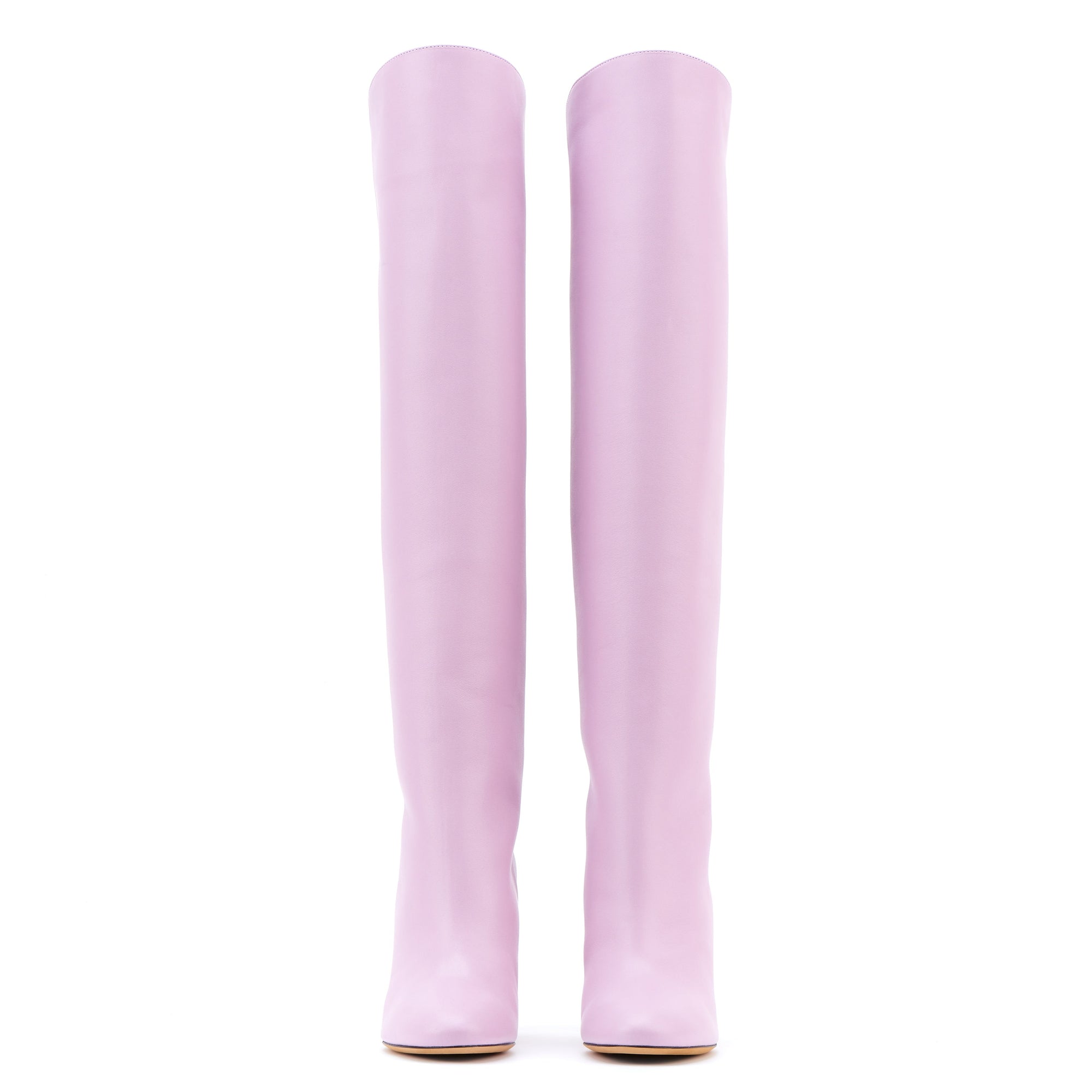 12qty DÉJÀ VU 420€ / Bottes Adriana 90 en cuir Nappa - Purple