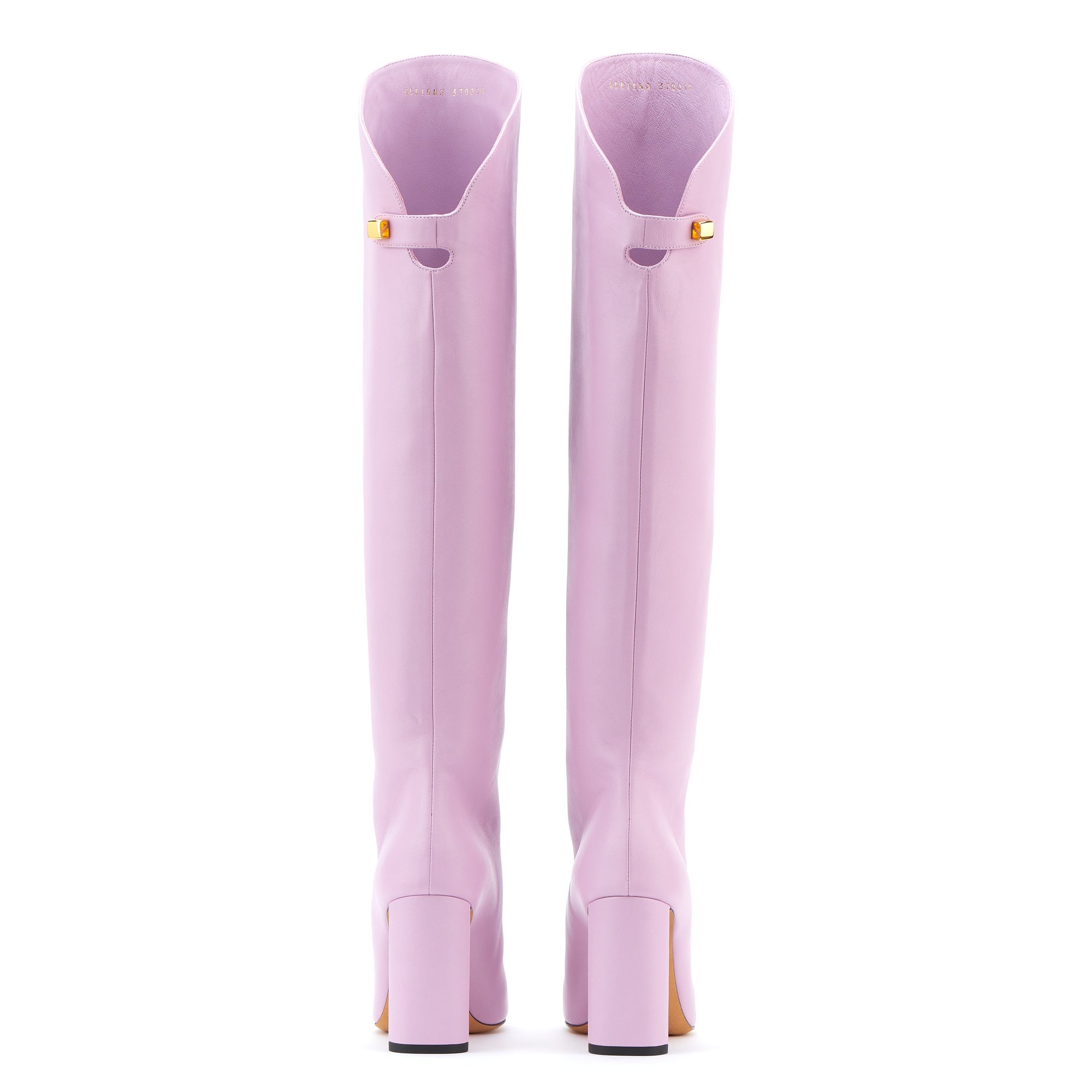 12qty DÉJÀ VU 420€ / Bottes Adriana 90 en cuir Nappa - Purple
