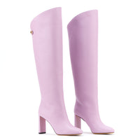 12qty DÉJÀ VU 420€ / Bottes Adriana 90 en cuir Nappa - Purple