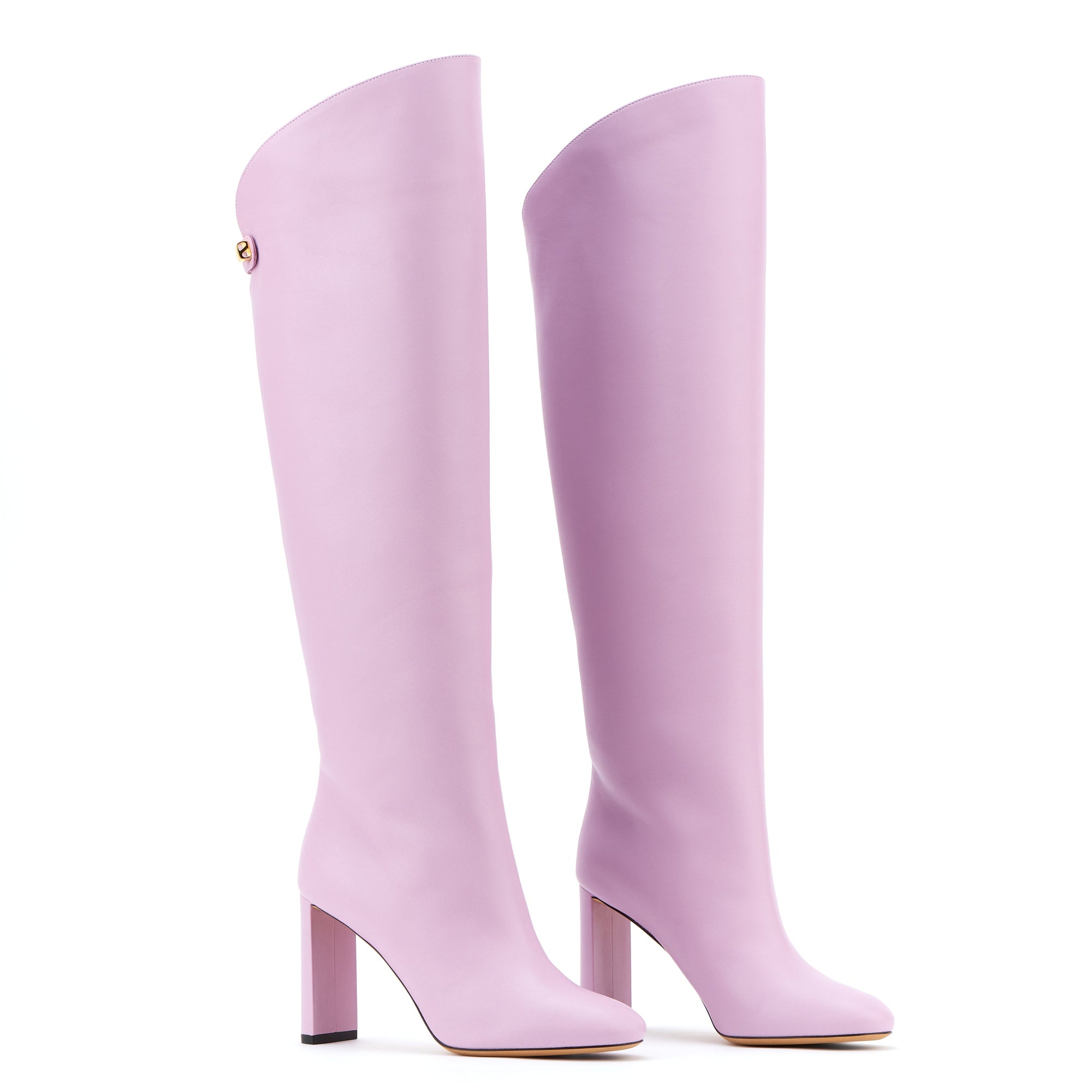 12qty DÉJÀ VU 420€ / Bottes Adriana 90 en cuir Nappa - Purple