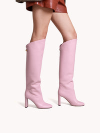 12qty DÉJÀ VU 420€ / Bottes Adriana 90 en cuir Nappa - Purple