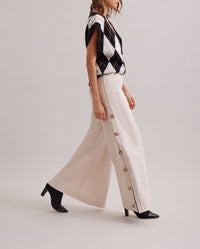 Pantalon large Lavinia - Moon White
