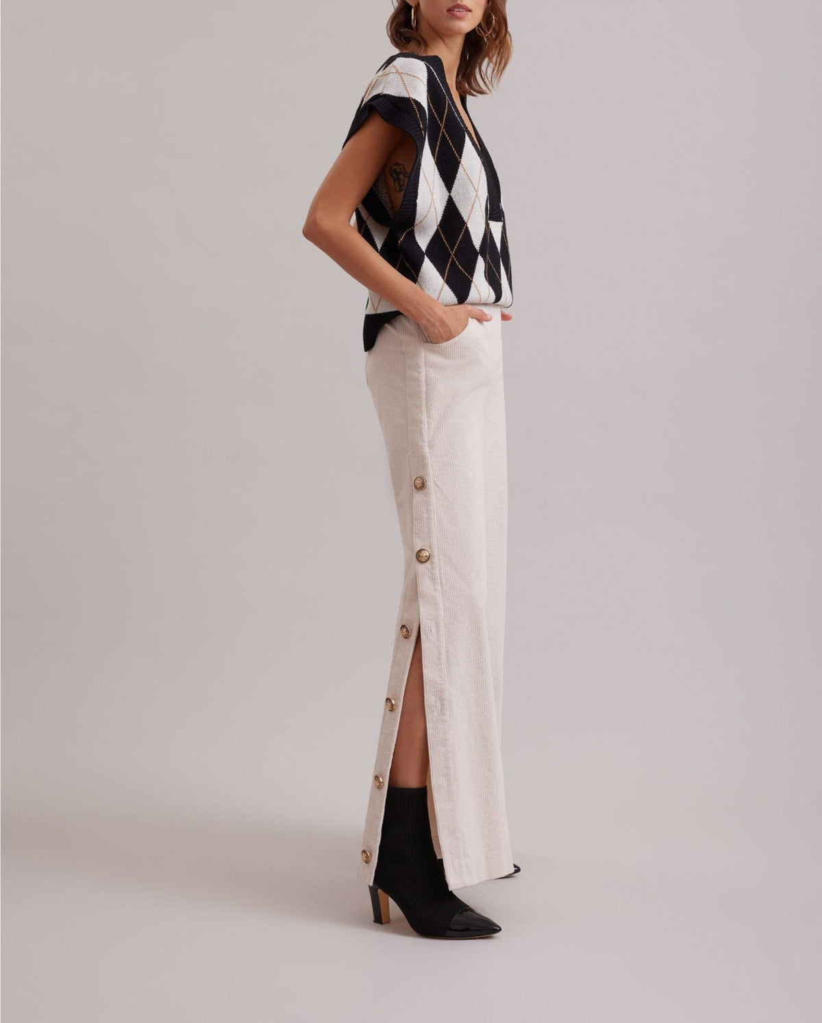 Pantalon large Lavinia - Moon White