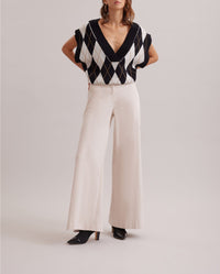 Pantalon large Lavinia - Moon White