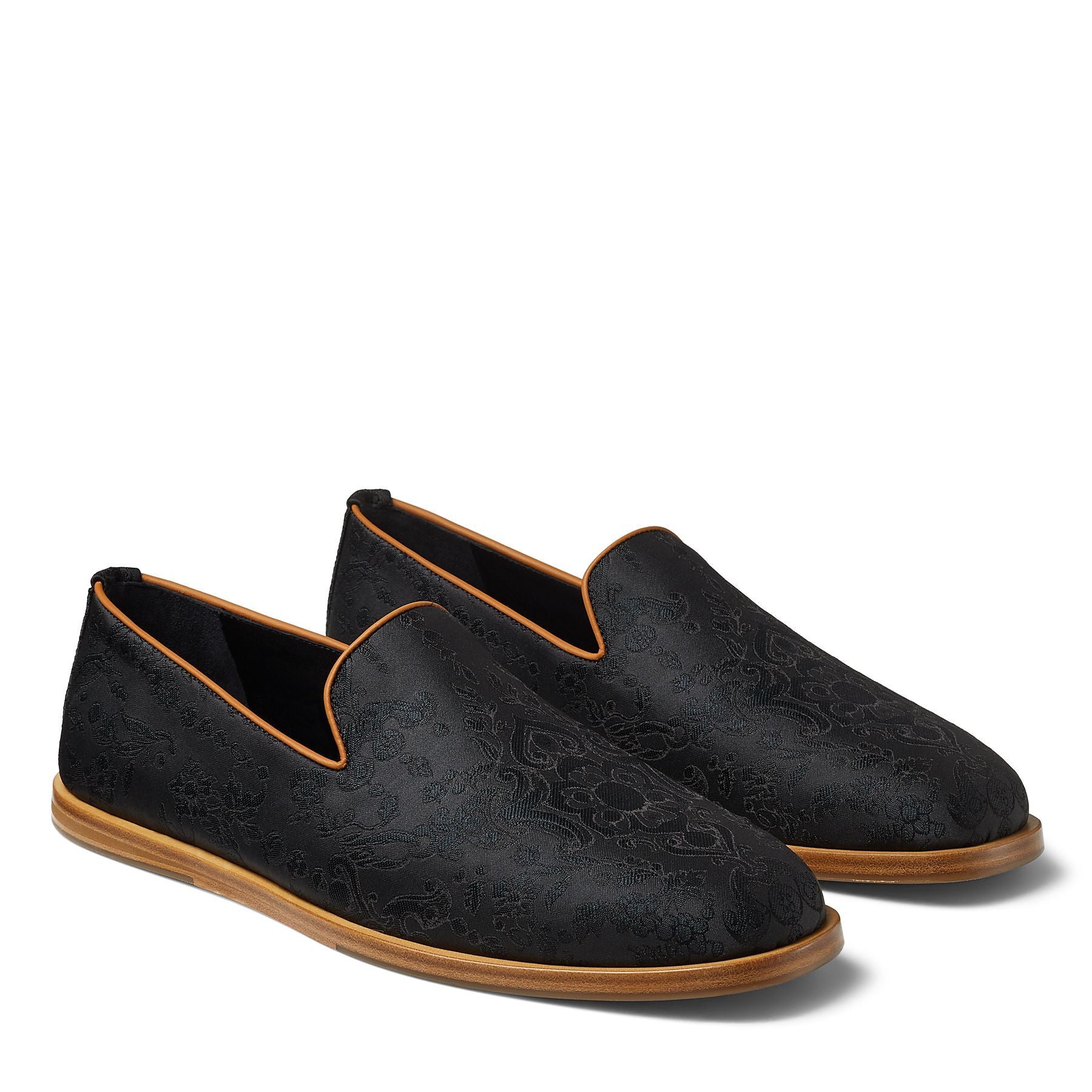 Chaussons Law en jacquard brodé - Black