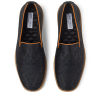 Chaussons Law en jacquard brodé - Black