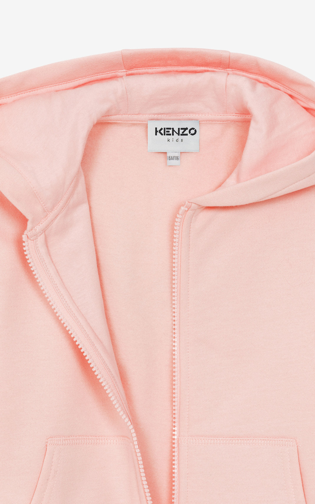 Sweatshirt zippé Kenzo Sport "Big X" - Pastel Pink