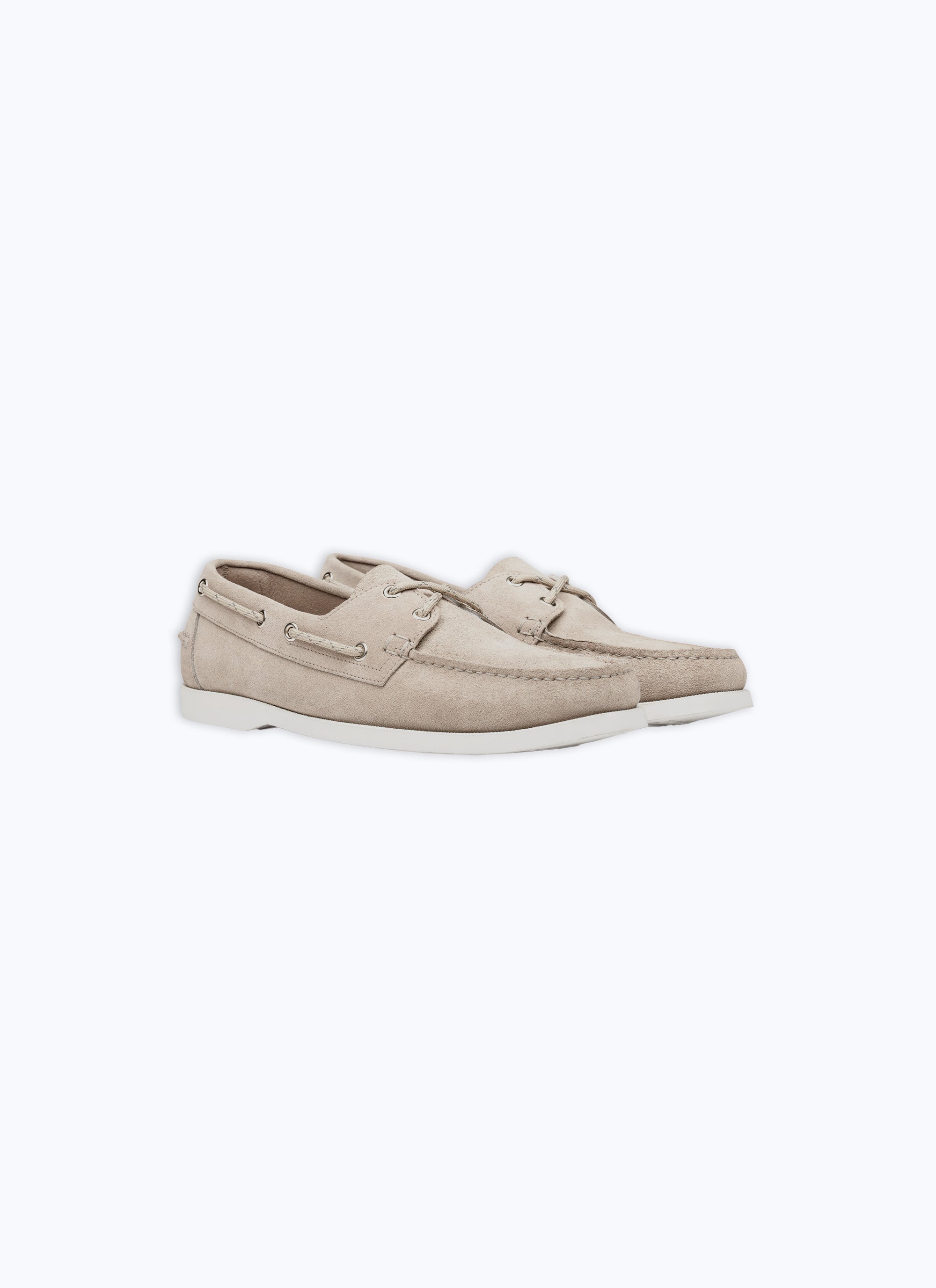 Mocassins bateau en cuir - Beige