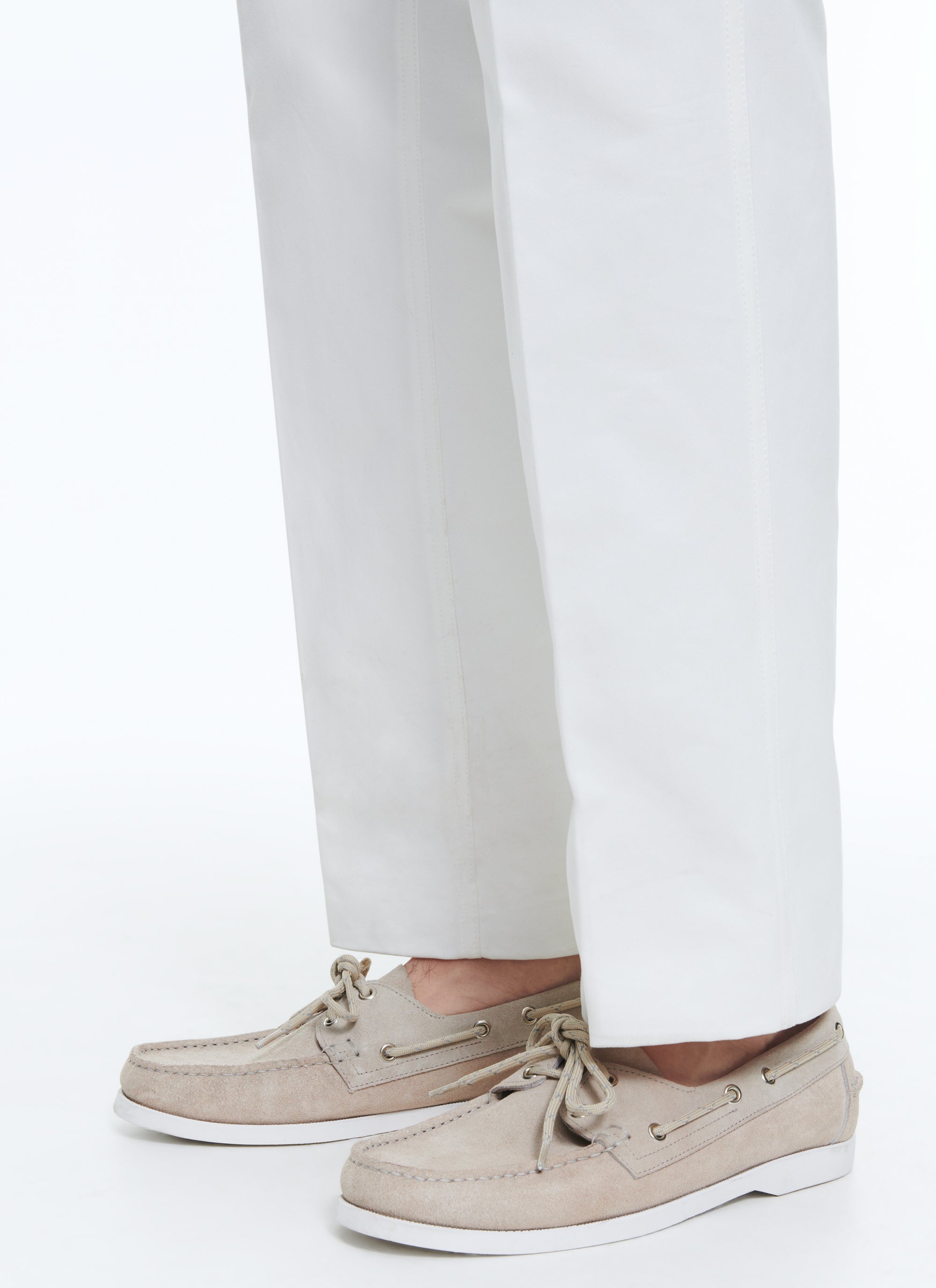 Mocassins bateau en cuir - Beige