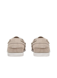 Mocassins bateau en cuir - Beige