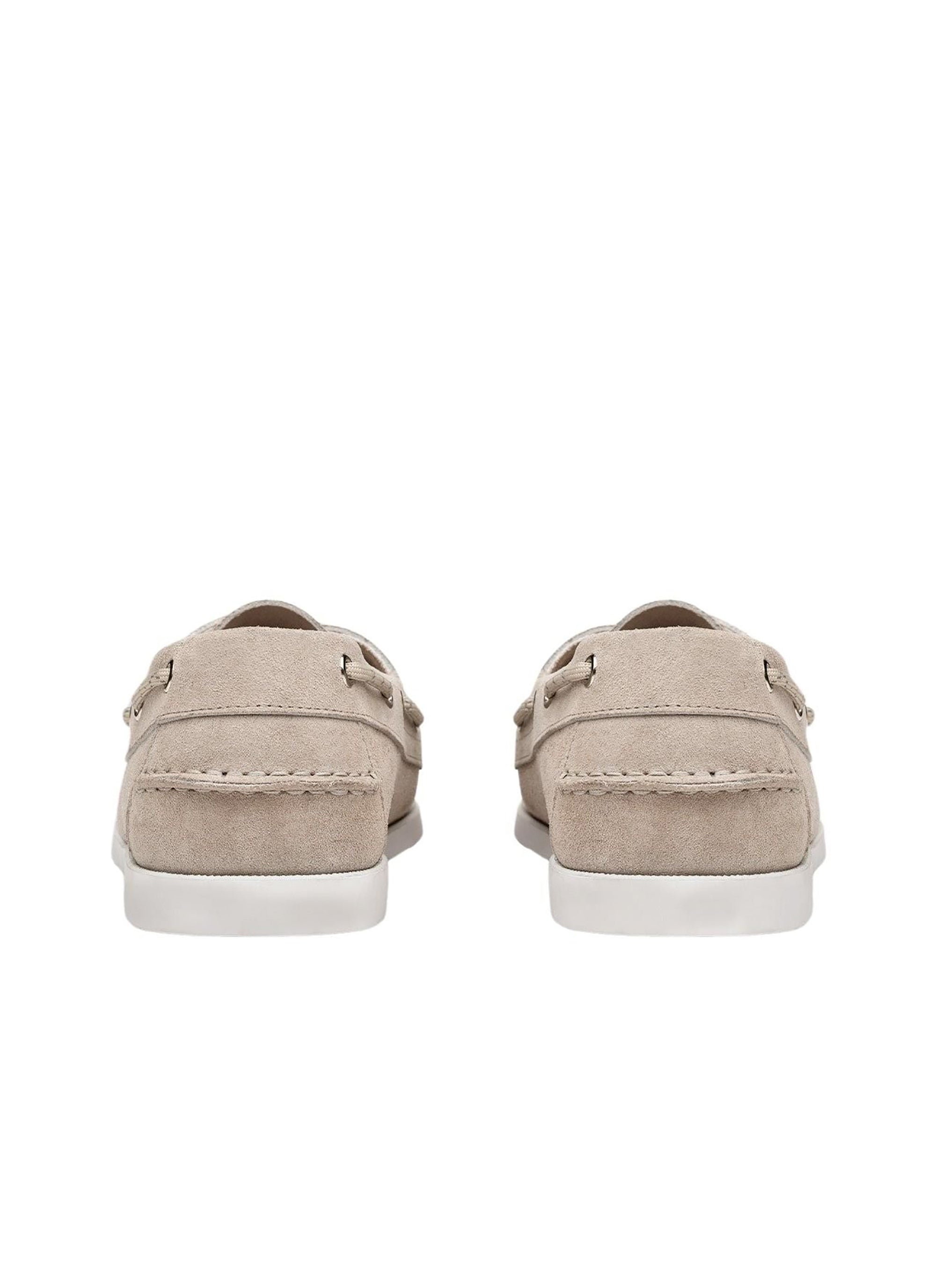 Mocassins bateau en cuir - Beige
