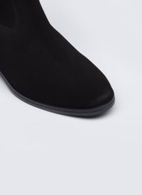 Camargue-style leather boots - Black