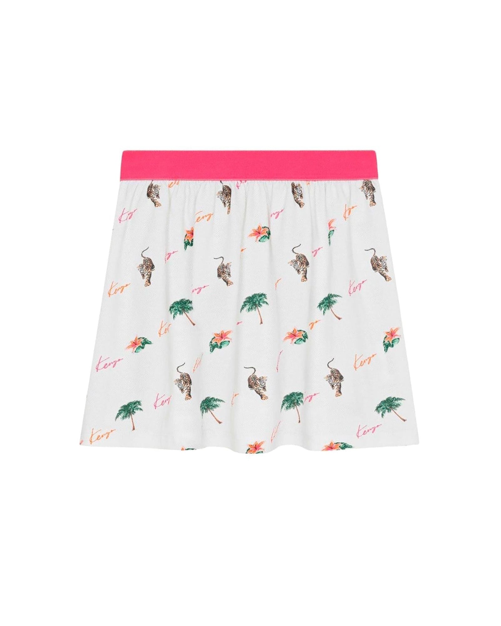 Skater skirt in piqué knit - Natural