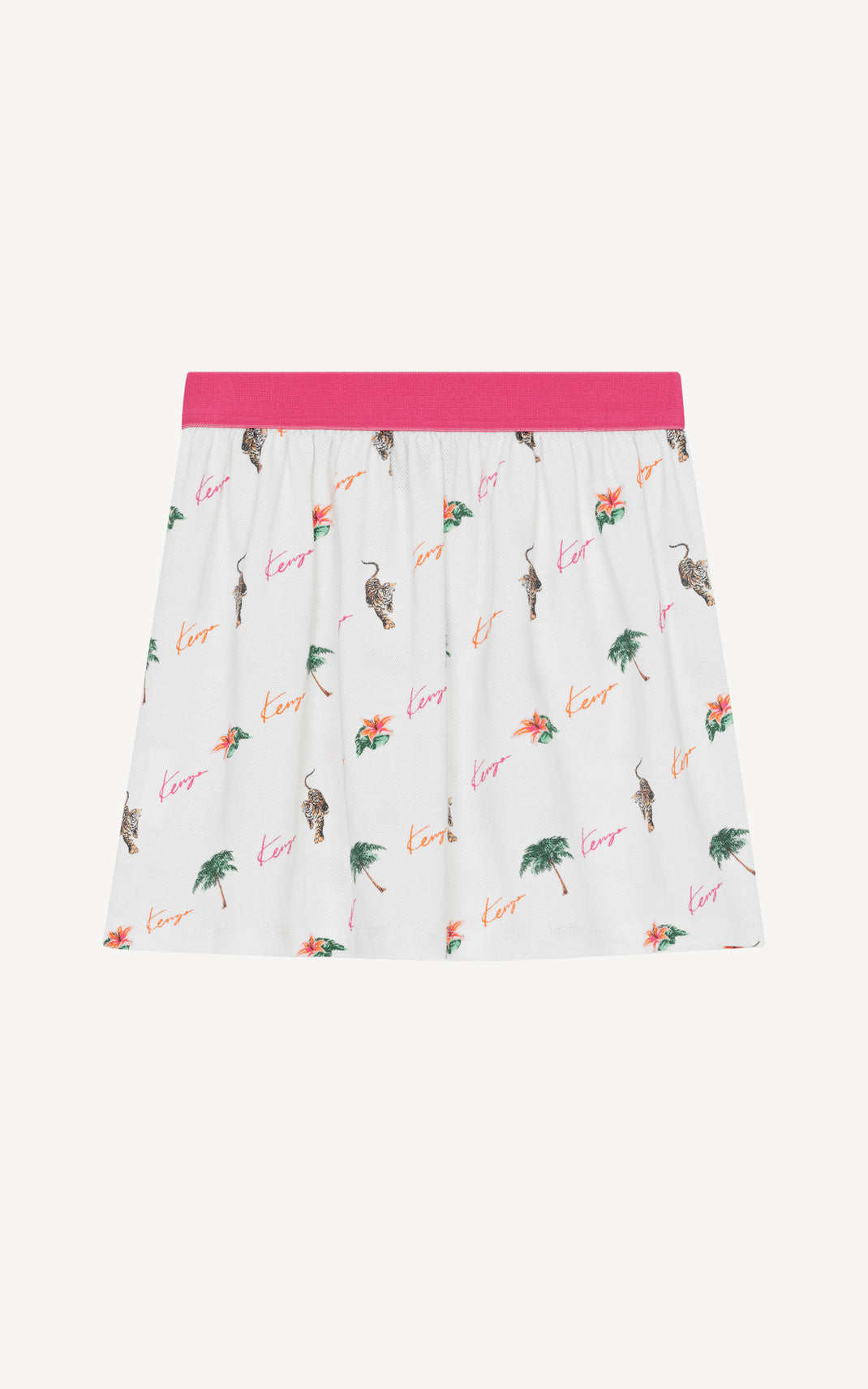 Skater skirt in piqué knit - Natural