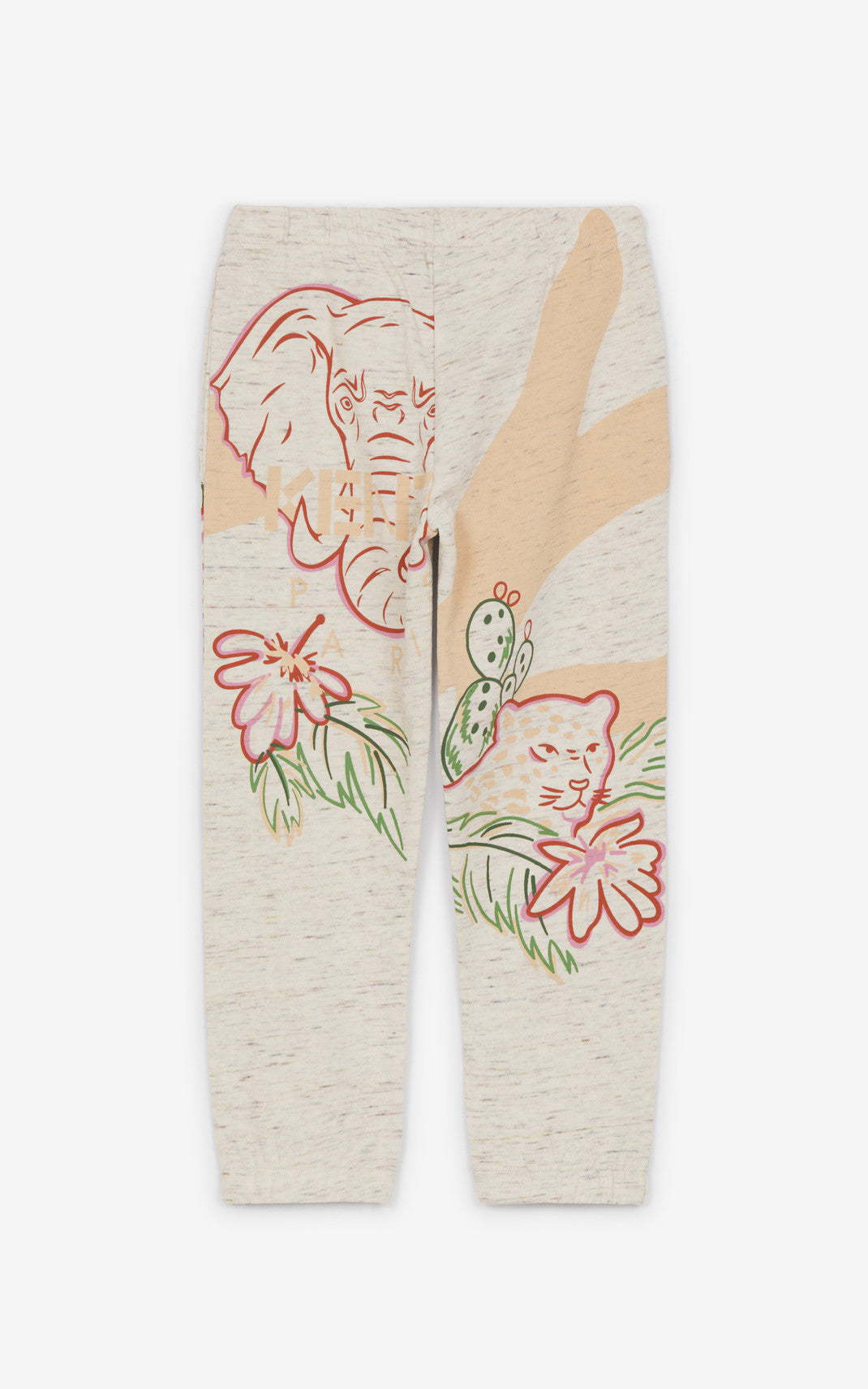 Jogging imprimé tropical - Beige