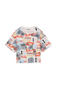 T-shirt à col rond multi-icons - Off White