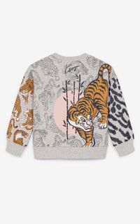 Sweatshirt multi-icons - Pearl Grey