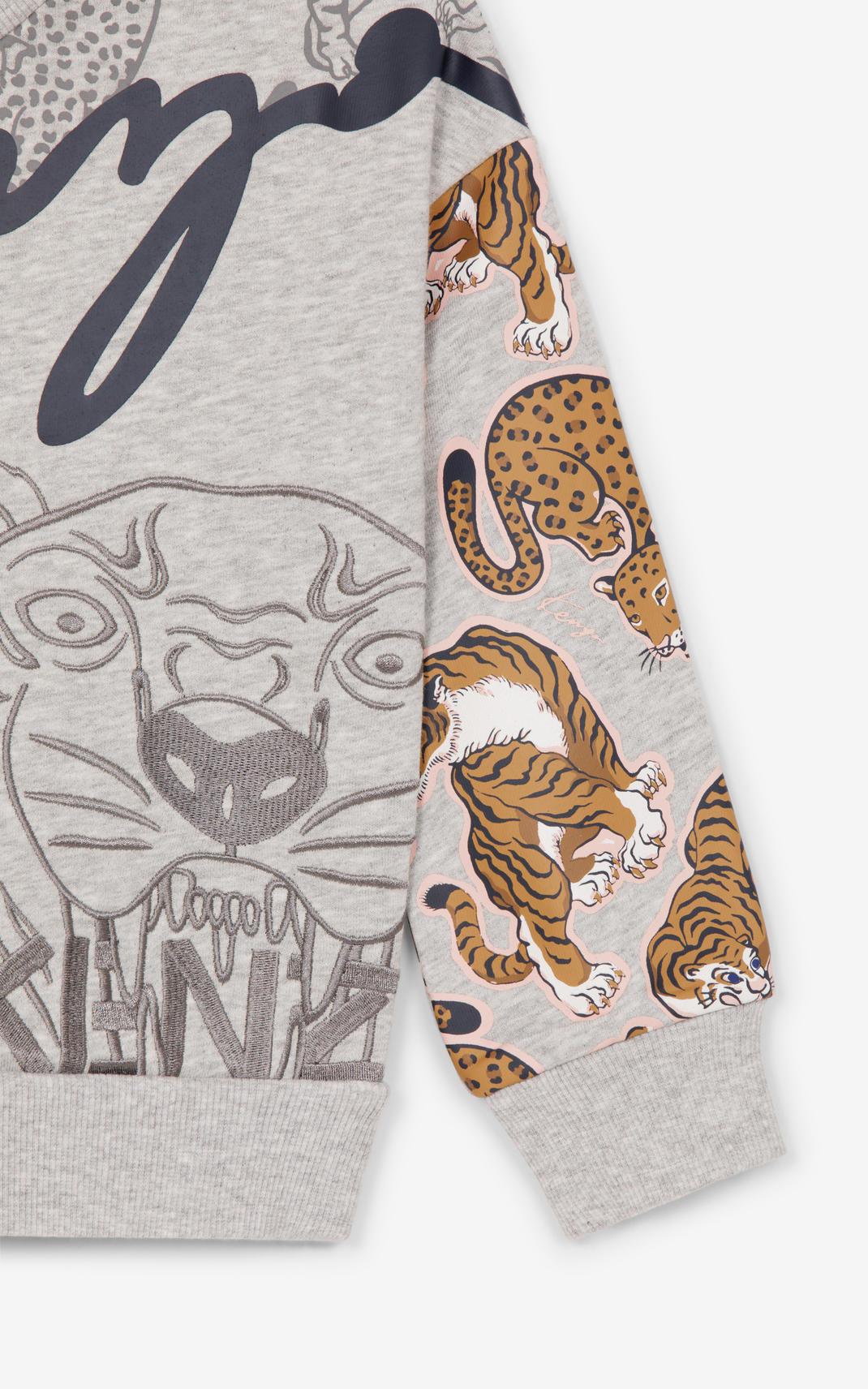 Sweatshirt multi-icons - Pearl Grey