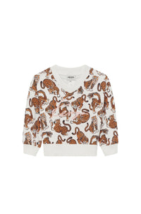 Sweatshirt Jumping Tiger - Off White