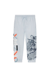 Elasticated ankle joggers - Light Blue