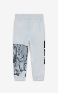 Elasticated ankle joggers - Light Blue