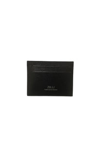 Leather card holder - Black