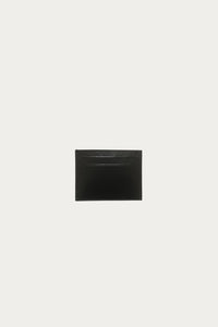 Leather card holder - Black