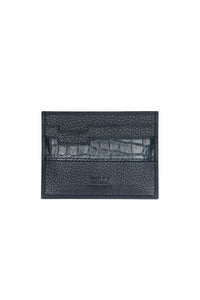 Porte-cartes en cuir - Noir