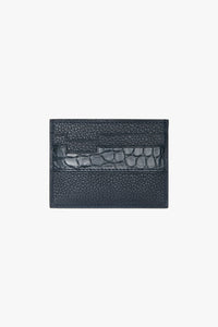 Porte-cartes en cuir - Noir