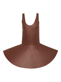 Robe Mini À Jupe Circulaire - Chestnut