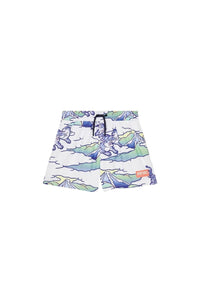 Rainbow swim shorts - Ecru