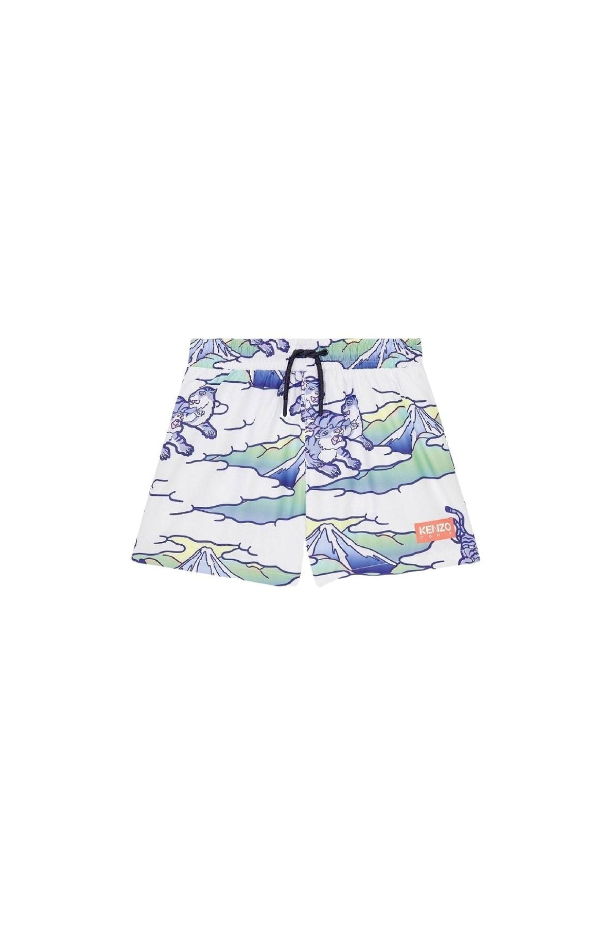 Rainbow swim shorts - Ecru