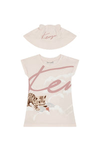 Coffret robe et bonnet Bamboo - Faded Pink