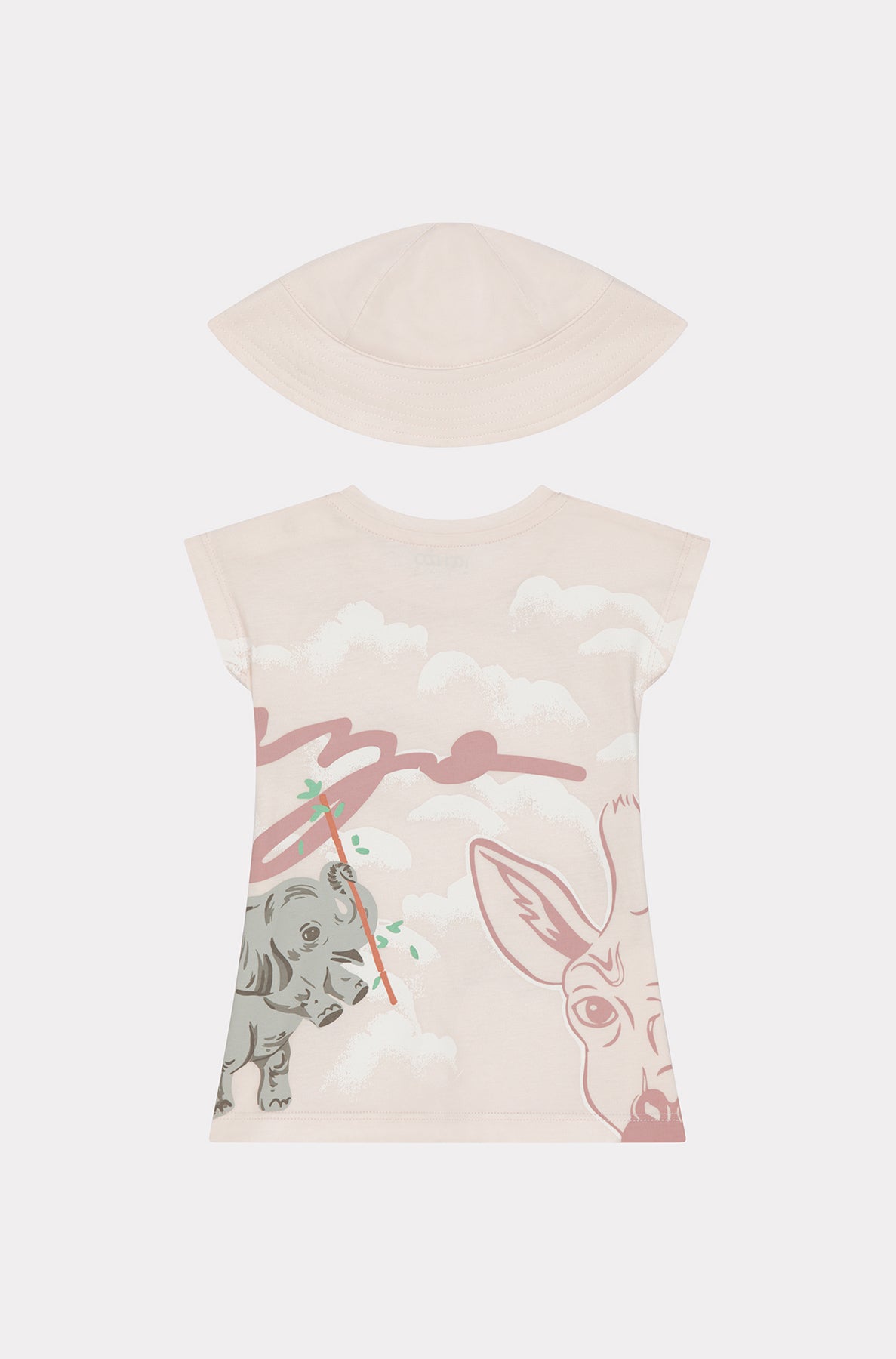 Coffret robe et bonnet Bamboo - Faded Pink