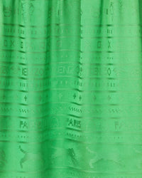 Robe "Jungle Game" en jacquard ton sur ton. - Grass Green