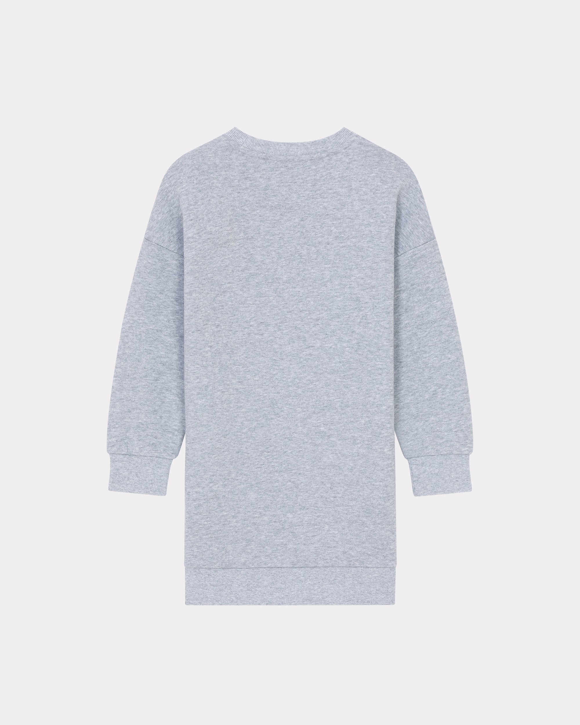 Robe molleton gratté en coton "Festive" - Pearl Grey