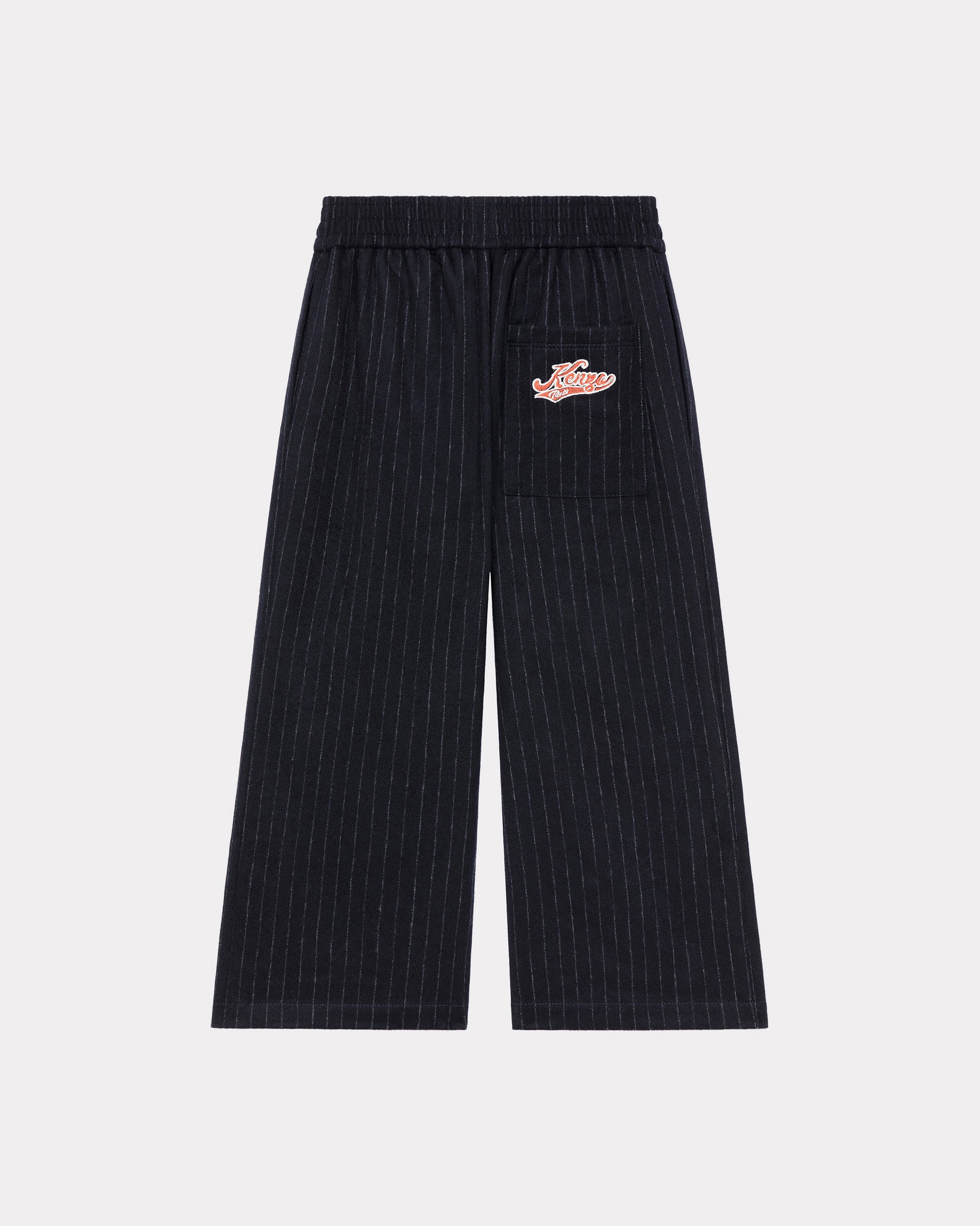 Kenzo Club Baseball Stripe Trousers in wool - Deep Sea Blue