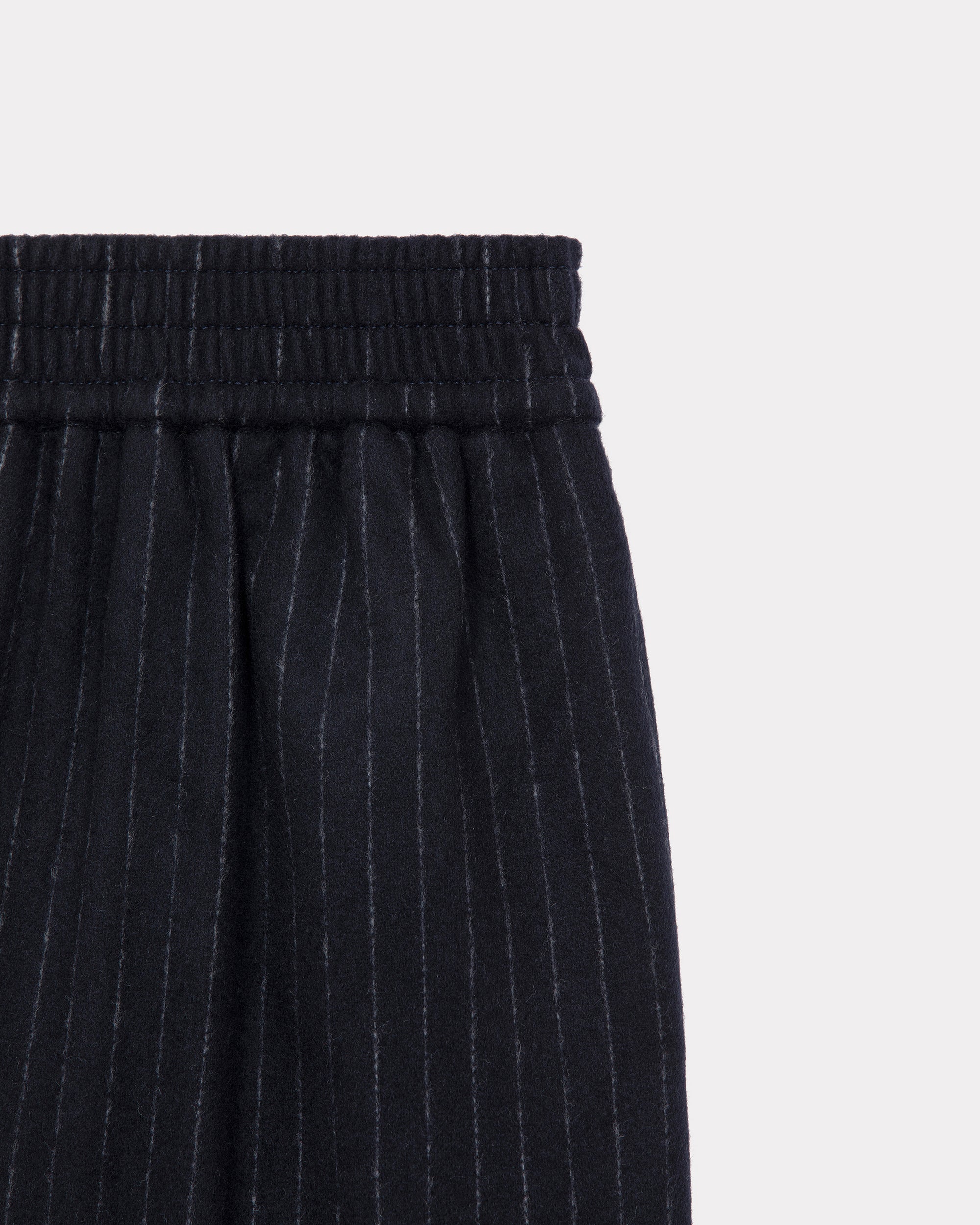 Kenzo Club Baseball Stripe Trousers in wool - Deep Sea Blue