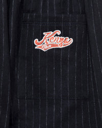 Kenzo Club Baseball Stripe Trousers in wool - Deep Sea Blue