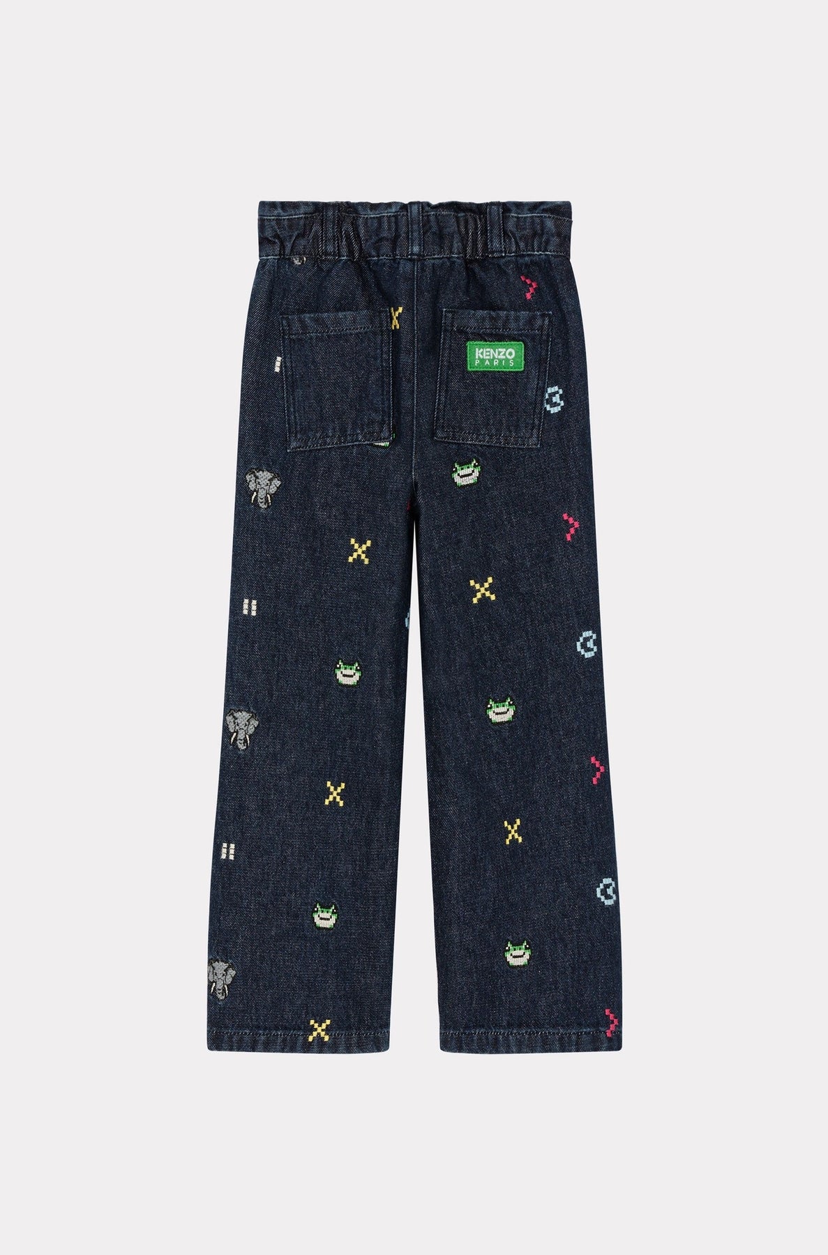 Jean brodé Jungle Game - Midnight Blue