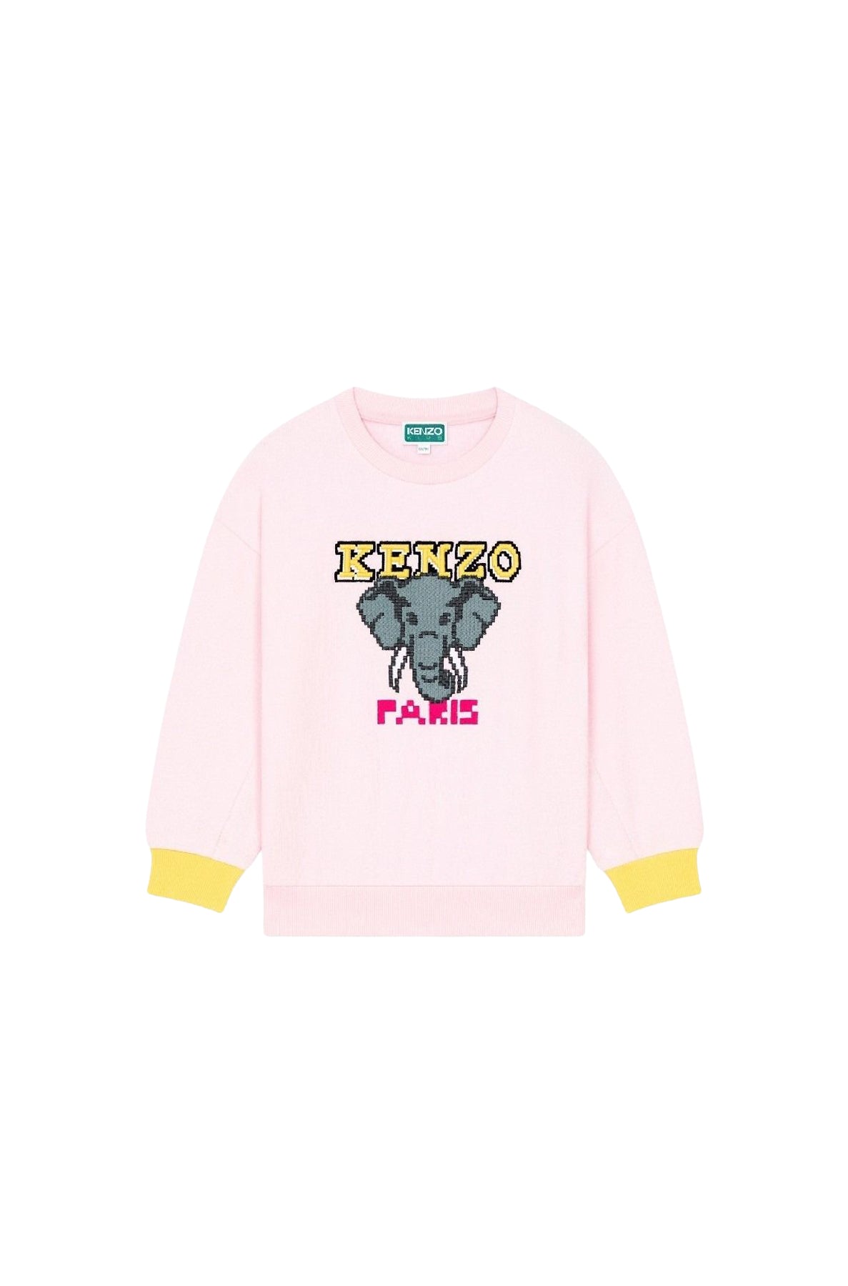 Sweatshirt Jungle Game Elephant - Pastel Pink