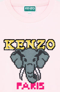 Sweatshirt Jungle Game Elephant - Pastel Pink
