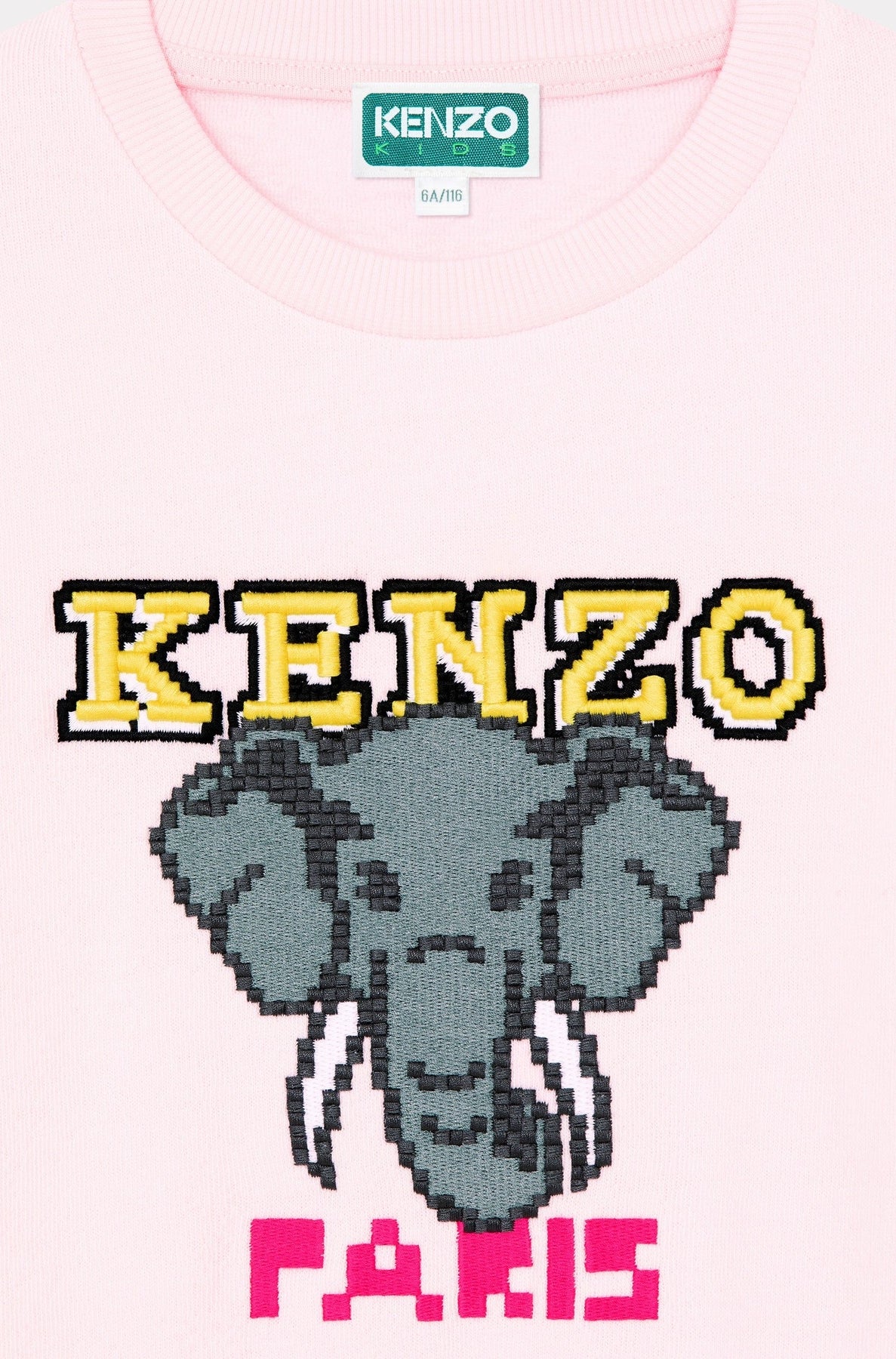 Sweatshirt Jungle Game Elephant - Pastel Pink