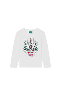 T-shirt à manches longues Festive - Écru