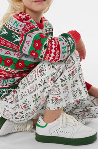 Pull tricoté en jacquard "Festive" - Vermillion